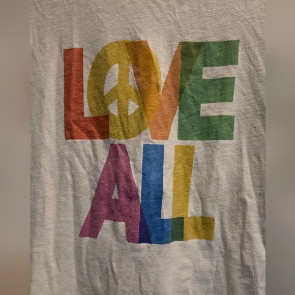 Old Navy, Women's size XL, Tee, Short Sleeve, Love All, Perfect Shape - Picture 2 of 7